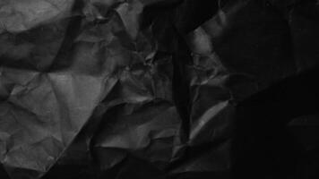 Black Crumpled Paper Texture Seamless Wrinkled Stop Motion Loop video