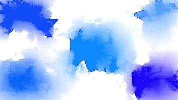Abstract blue watercolor texture with looping motion animation. Watercolour background surface with looped motion. video