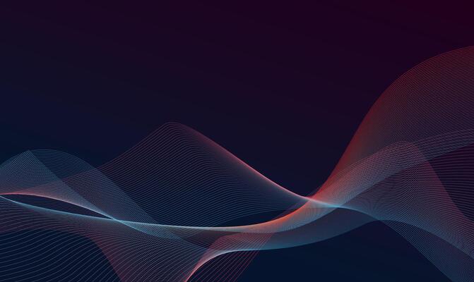 Abstract Gradient Wave Lines Background, Abstract Flowing Line Pattern, illustration.