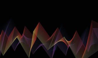 Abstract Gradient Wave Lines Background, Abstract Flowing Line Pattern vector