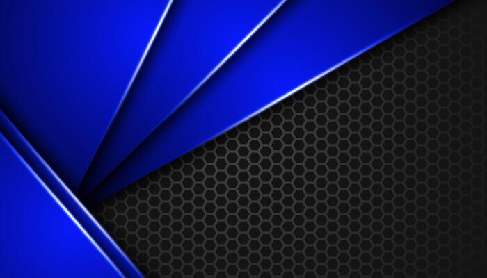 Abstract 3D technology background overlapping layers in space. Modern template elements future style concept for flyer, cover, brochure or landing page