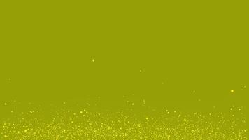 abstract Flying sparks and coals from a wave particles of burning animation Dark Yellow background video