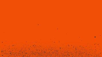 abstract Flying sparks and coals from a wave particles of burning animation Dark Orange background video