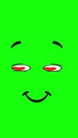 Heart Eyes Looking Left And Right On Yellow Background On Vertical On Greenscreen Background 2D Cartoon Animation video