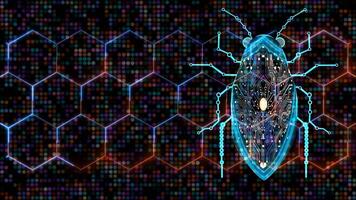 Colorful Hexagonal Pattern with Dots and Neon Glow Effects video