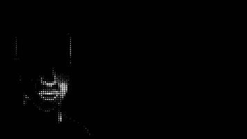 Hacker Identity Glitch Halftone Animation. video
