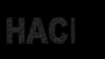 Hacking Word Revealed by Binary Code video