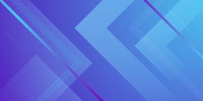 Abstract colorful gradient blue and purple background. Simple papercut square triangle arrow pattern background. vector