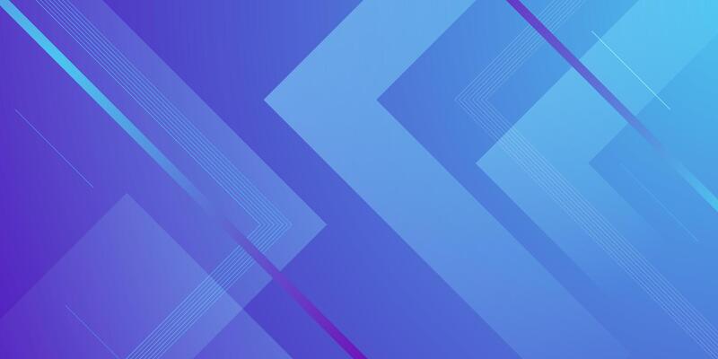 Abstract colorful gradient blue and purple background. Simple papercut square triangle arrow pattern background.