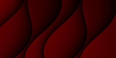 Abstract dark red realistic wave background. Wave textured pattern design background. vector