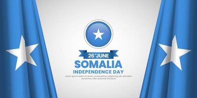 Somalia flag for independence day background with blank space area vector