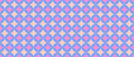 soft pastel pattern with seamless circular geometric design vector