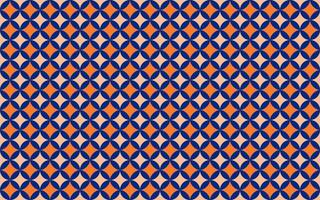 seamless decorative pattern featuring circular geometric shapes in bold color vector