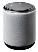 Smart speaker setup modern home technology device indoor isolated on transparent background png