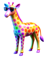Giraffe animal 3d character png