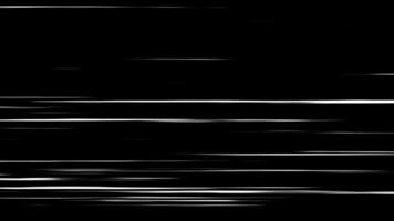Speed line effect horizontal motion video