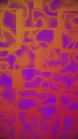 Trendy abstract animation with a gently moving purple squares pattern and wavy lines on a warm orange and red gradient background. Fresh colorful playful background for social media and branding. video