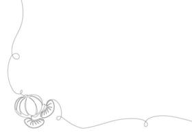 tangerine continuous line background. One single line organic healthy food concept. Minimalism modern style graphics design vector