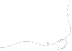 Lemon continuous line background. One single line organic healthy food concept. Minimalism modern style graphics design vector