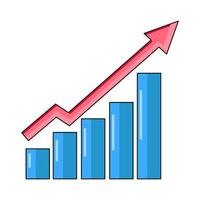 illustration of Growth Chart Data vector