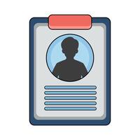 illustration of user profile data vector
