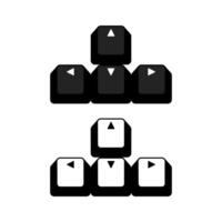 Position keyboard typing button arrow keys navigation keypadsign concept illustration design, Navigation send arrow location vector