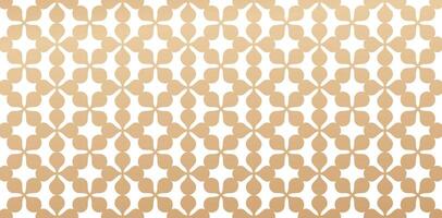 Seamless geometric pattern based on traditional art golden colors isolated white backgrounds Great design for fabric, textile, cover, wrapping paper, laser cut material templates, printing linen based vector