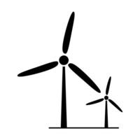 Windmill alternative wind turbine and renewable energy icon environment concept for graphic design, logo, website, social media, mobile app, UI illustration vector
