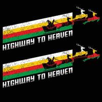 highway to heaven design vector