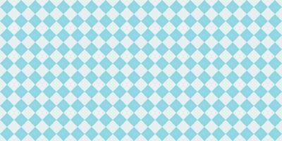 Seamless light blue diamond pattern background with retro harlequin grid design, geometric minimal motif, vintage pastel checkerboard wallpaper for textile, wrapping, decoration, or web vector