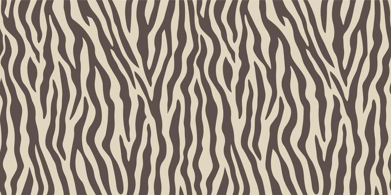 Seamless animal print background with taupe and beige zebra stripes, safari inspired natural design for wallpaper, fabric, wrapping, fashion, texture, wild animal fur skin style, repeating pattern