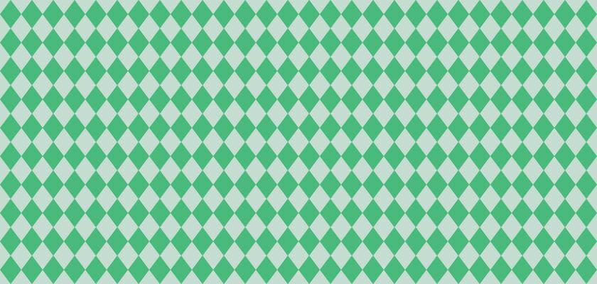 Bright green geometric harlequin seamless pattern with repetitive diamond grid, vibrant checkered background for fabric, wrapping paper, wallpaper, website, print, modern or retro design