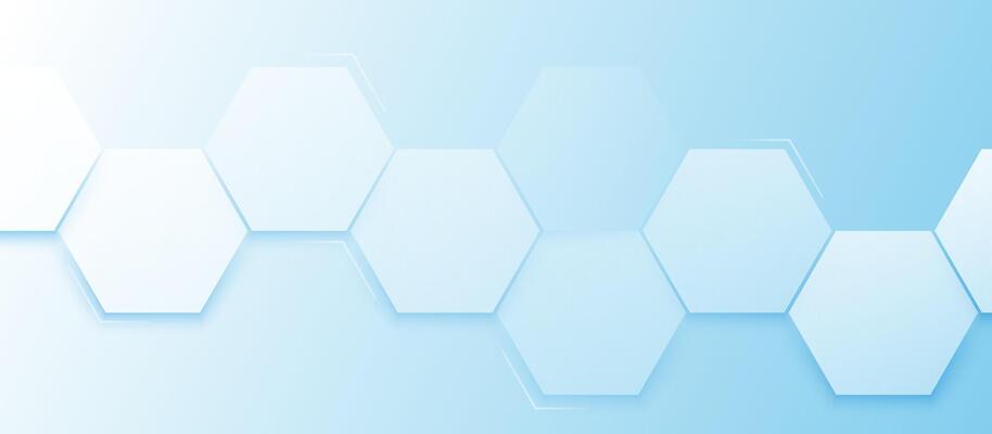 Light blue abstract hexagon background with modern geometric pattern