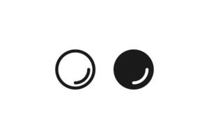 bubble icon line and flat design vector