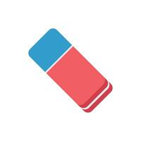 A red and blue pencil on a white background vector