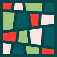 Abstract Geometric Block Composition Background vector