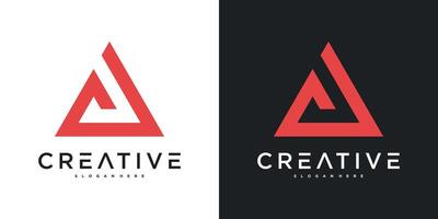 Abstract triangle shape logo designs. vector