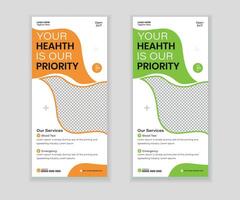 Modern Rack Card and DL Flyer Design vector