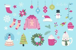Christmas set of various graphic elements. graphics. vector