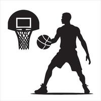 Dynamic Basketball Player vector