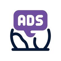 wordwide dual tone icon. Sleek and modern icon for websites and mobile apps. vector