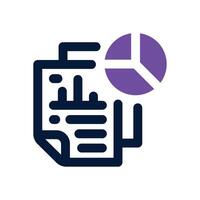 analytics dual tone icon. Sleek and modern icon for websites and mobile apps. vector