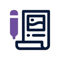 blogging duotone icon. Sleek and modern icon for websites, mobile apps, marketing materials, and corporate design. Fully scalable and ready to use. vector