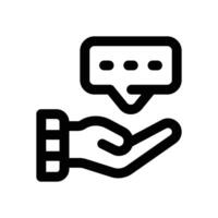advice line icon. Clean and minimalist icon for websites, mobile apps, presentations, and logos. Fully scalable and customizable for any project. vector