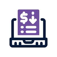 loss duotone icon. Sleek and modern icon for websites, mobile apps, marketing materials, and corporate design. Fully scalable and ready to use. vector