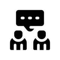 consultant glyph icon. Strong and solid icon for websites, mobile interfaces, presentations, and visual branding. High quality and easy to edit. vector