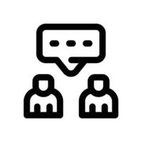consultant line icon. Clean and minimalist icon for websites and mobile apps. vector