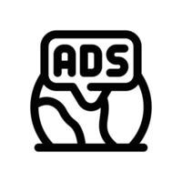 wordwide line icon. Clean and minimalist icon for websites and mobile apps. vector