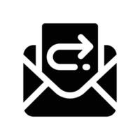 auto replay glyph icon. Strong and solid icon for websites and mobile apps. vector