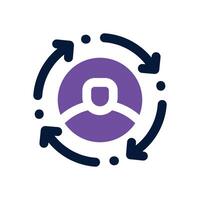 personalization dual tone icon. Sleek and modern icon for websites and mobile apps. vector